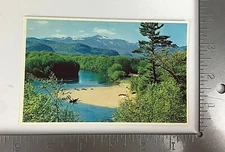 Vintage Postcard Unposted Mt Washington From Saco River Conway New Hampshire