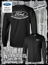 Ford Logo An American Classic 2-Sided Long Sleeve T-Shirt
