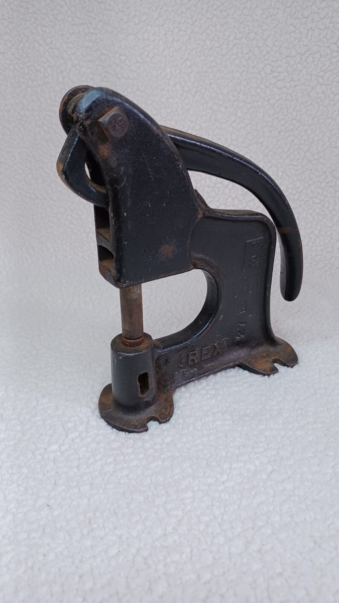 Antique Vintage Rex #27 Cast Iron Hand Rivet Press Punch