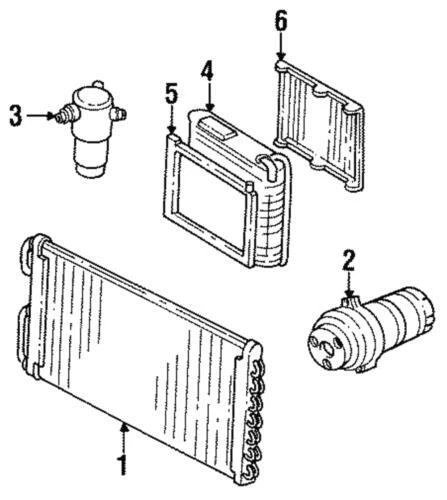 Original GM 1991-1993 Oldsmobile Cadillac Pontiac aire acondicionado calefacción deshidratador 2724882 Foto 3 de 3