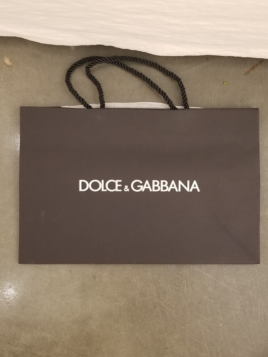 NEW Dolce & Gabbana Paper Gift Bag 15.5 X 10 X 5.5 Authentic