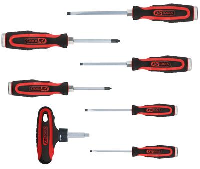 KS TOOLS ERGOTORQUEmax Schlagkappen-Schraubendreher-Satz, 7-tlg