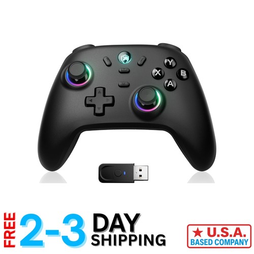 Ergonomic Wireless Gaming Controller - Enhanced Joystick Control & 15-Hour Play