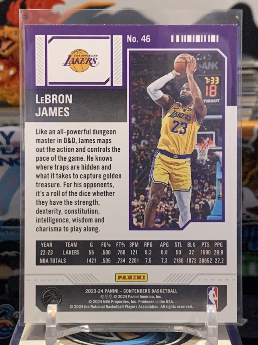 Panini Contenders LeBron James 25枚限定 カード 2018 Panini Contenders LEBRON JAMES #/25 GAME TICKET PURPLE