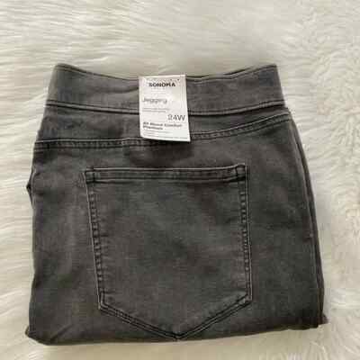 NEW wTag-Sonoma Sky Gray Jeggings Jeans 24W