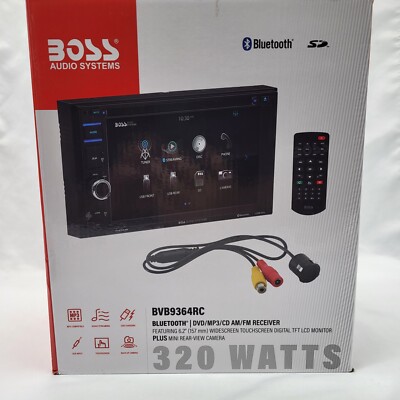 BOSS Audio Systems Bluetooth DVD/MP3/CD/AM/FM Receiver - BVB9364RC - W/6.2'' LCD