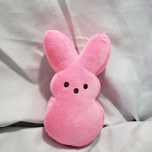 Peeps Pink Rabbit Plush Stuffed Animal Just Born Easter 6 Inch 2019 - Picture 8 of 8
