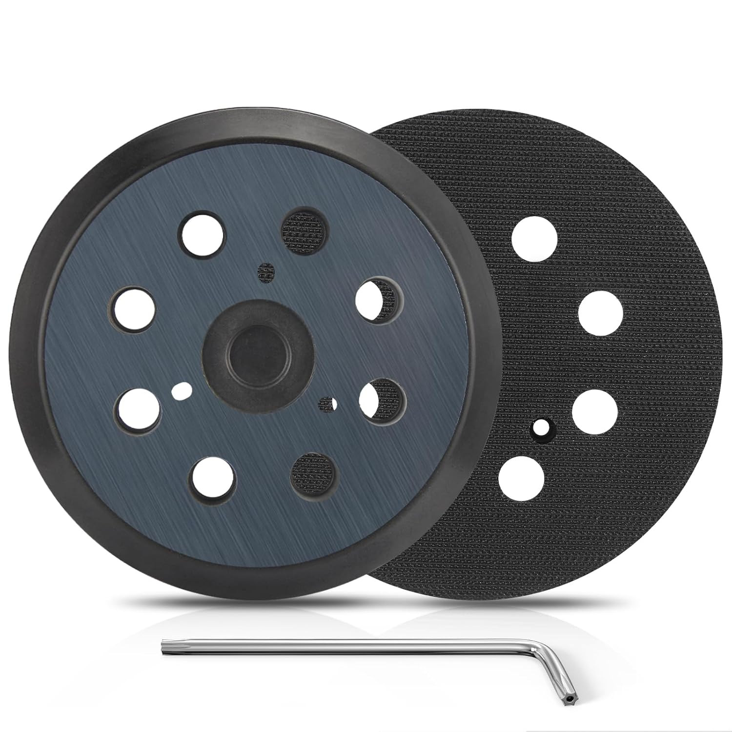2 Pack 5-Inch 8-Hole Orbital Sander Pads for Porter Cable 343 343K 34