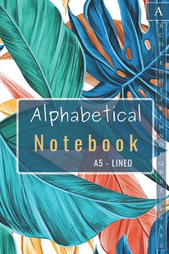 Notebook with Tabs Alphabetical Notebook A5. Alphabetical Notebook with Tabs....