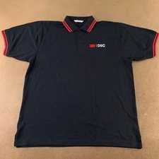 Kustom Kit Men's XXL Black Knit 3M DSC Embroidered Logo Short Sleeve Polo New