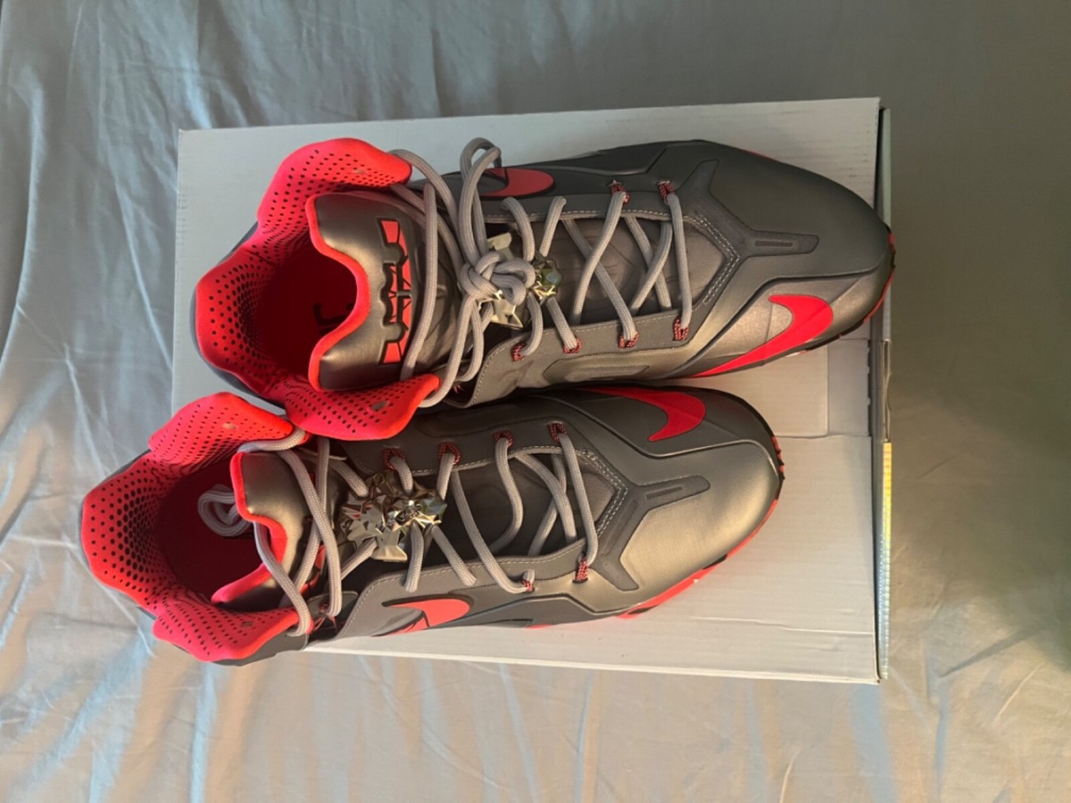Nike Lebron XI Elite wolf Grey and Laser Crimson | eBay