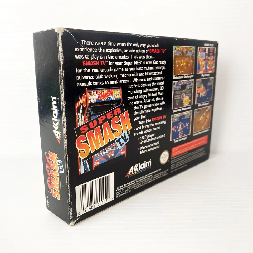 Super Smash TV + Caja, Inserto, Manual CIB - SNES - Probado y Funcionando Foto 4 de 4