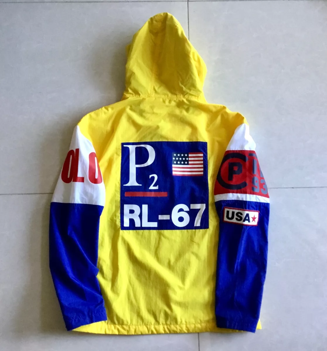 RARE Polo Ralph Lauren Pullover CP-93 Jacket RRL P Wing 1992 Stadium Snow  Beach