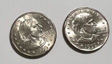1999 P  D  Susan B. Anthony Dollar Very Choice Uncirculated FROM MINT BAGS