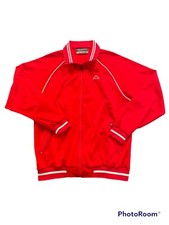 KAPPA Red Full Zip Athletic Sweatshirt Mens Size Medium Good Condition