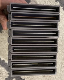 10 Vintage NES Nintendo Video Games Tested Ships FREE QBert Golf Narc Wizard MI+