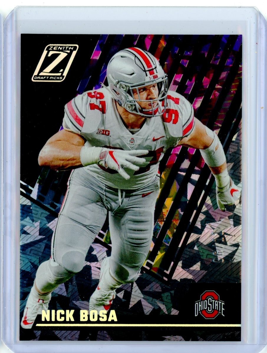 2023 Panini Chronicles Draft Zenith NICK BOSA 49ers Cracked Ice 6