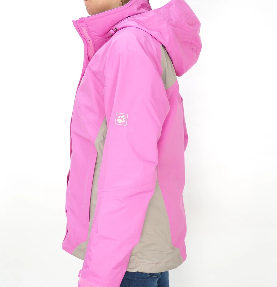 Womens Jack Wolfskin 5006521 Pink Hortensia Zip Up Winter Light Jacket - Image 2 of 4