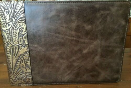 WESTERN LEATHER OFFICE  7 RING CHECKBOOK - Picture 1 of 2