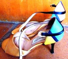 Ballroom Latin Dance Shoes Women Black, Argenti Tango Salsa Heeled Comme Il Faut