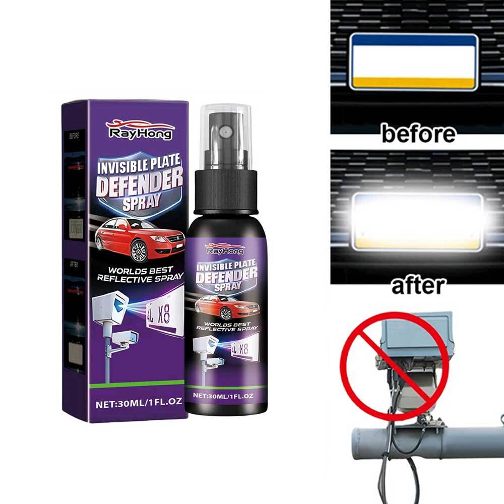 Invisible License Plate Spray Car Plate Number Clear Coating Defense Accessories