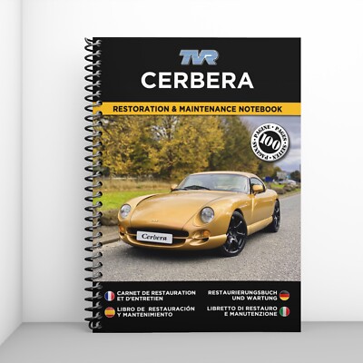 TVR CERBERA : Restaurierungsnotizbuch & Wartung - KOSTENLOS VERSAND !