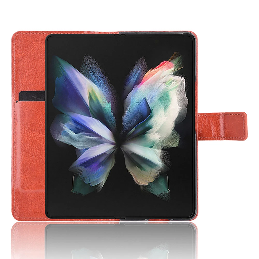 Samsung Galaxy Z Fold 3 Leather Case with Pen Slot & Card Holder