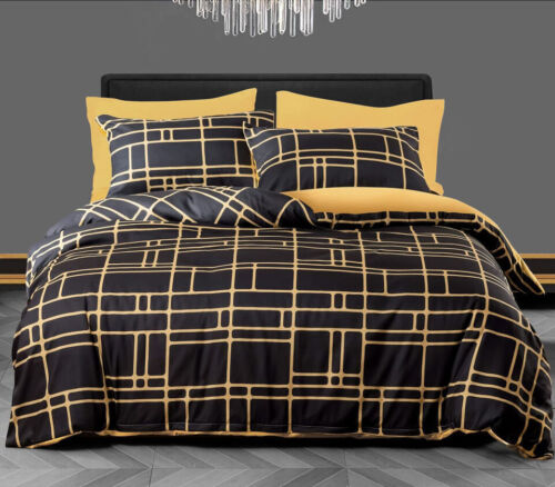 Duvet Cover Set Reversible King Size Duvet Cover Bedding Set Single Double King - Picture 21 of 544