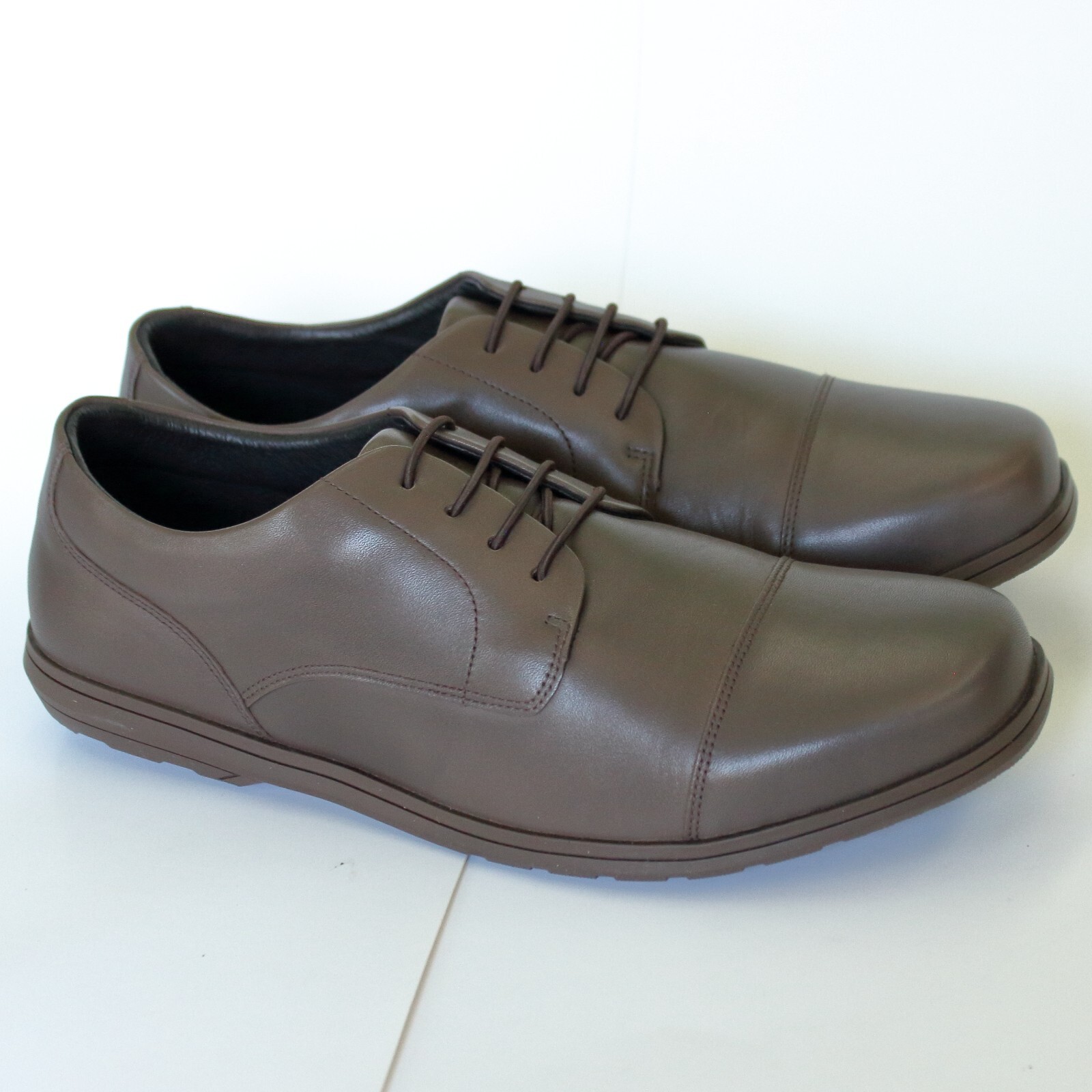 SAOLA Scarpe eleganti Birchbury Brenston a piedi nudi Moon Rock marroni da uomo taglia 11 nuove con scatola