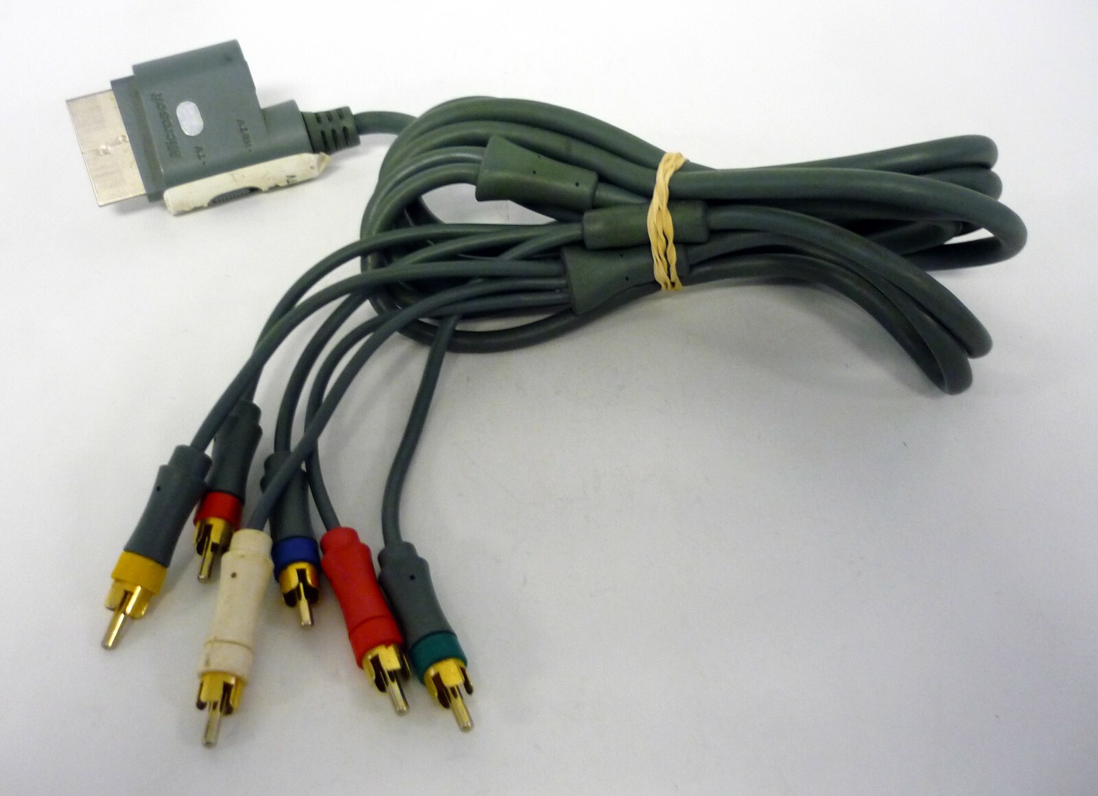 Microsoft Xbox 360 Component HD AV Cable Official OEM Gray Cord