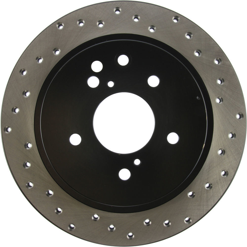 Disc Brake Rotor-Sport Cross-Drilled Rear Left Stoptech fits