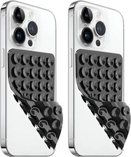 AZXYI 2 Pack Silicone Suction Cup Phone Case Mount Double Sided, Non Slip Phone 