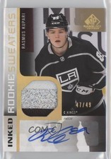 2021-22 SP Game Used Rookie Sweaters Inked 47/49 Rasmus Kupari Patch Auto um0