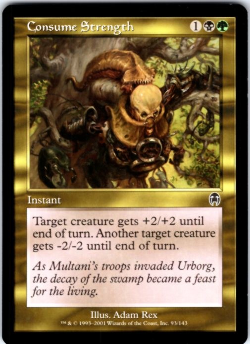 Consume Strength 93 Common Apocalypse Magic: The Gathering Lightly Played