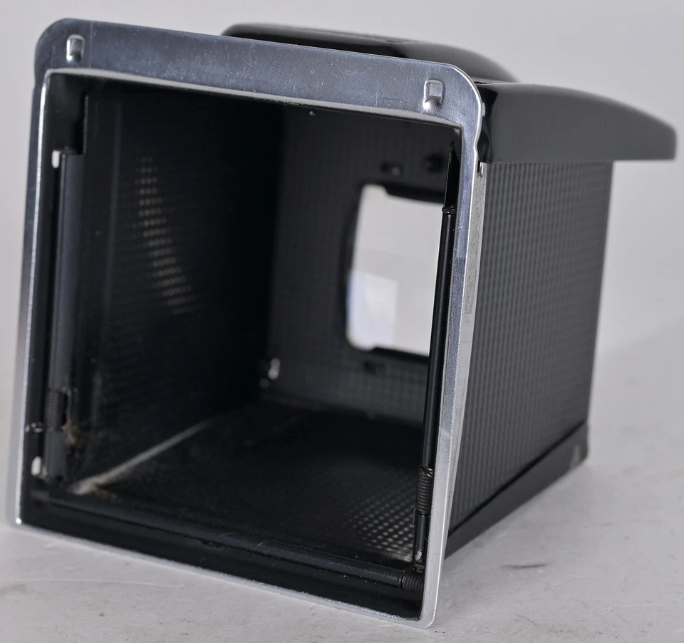 Black Hasselblad Waist Level Finder WLF Flip Finder Early Square Loupe Good Shap - Image 3 of 4