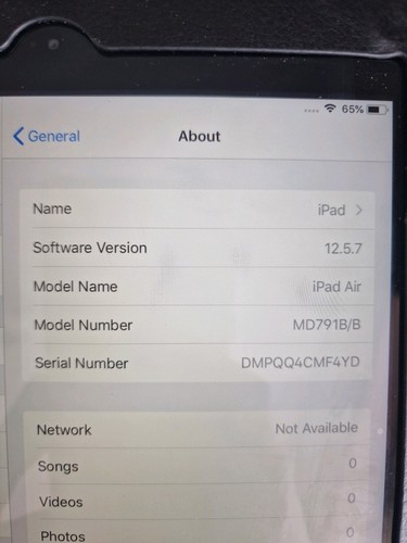 Apple A1475 iPad Air Wi-Fi 16GB First Generation (Fully Working) - Picture 14 of 14