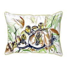 Betsy Drake Ducklings Large Pillow 16x20