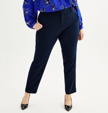 Plus Size Nine West Women's Navy Magic Waist Skinny Pants-NWT-22W Free Shipping
