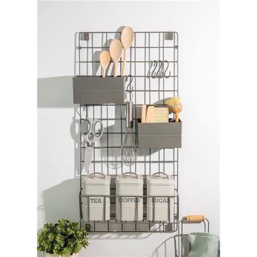 KitchenCraft Living Nostalgia Kitchen Wall Organiser