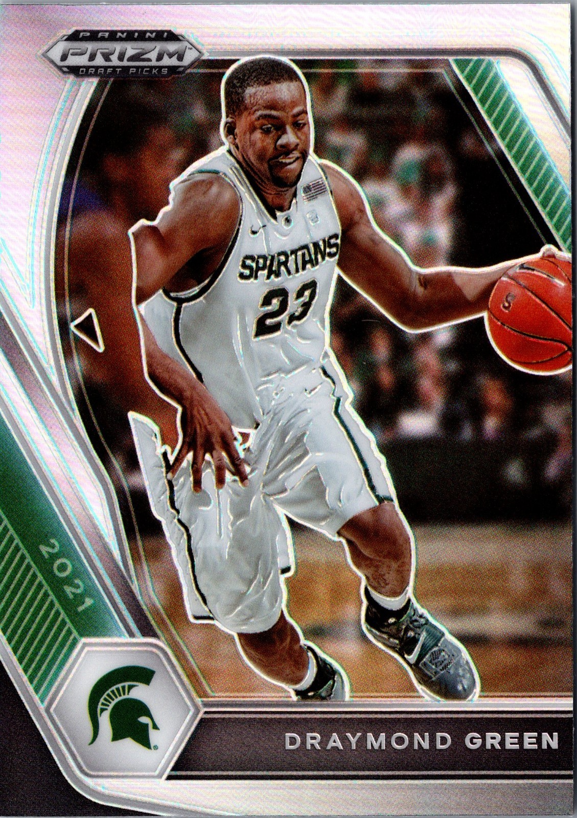 2021-22 Panini Prizm Draft Picks - Draymond Green #73 Silver Prizm MSU Spartans