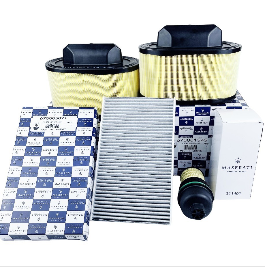 NEW Oil & Air & AC Filters for Maserati V6 Gas Ghibli Quattroporte & Levante