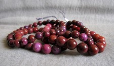 Armband aus Sugilith -  ca. Ø 6 + 8 mm / 15-21 cm Armweite - elastisch