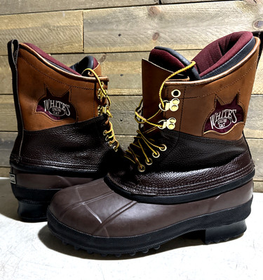 Whites Boots Leather Duck Snow Boots Size 10 Snow Cat Waterproof Insulated MINT!