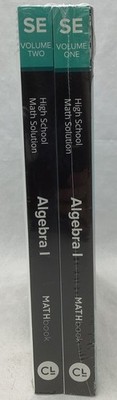 Carnegie Learning Algebra 1 Vol 1 & 2 Student Edition High School Math Solutions