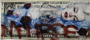 Chris Boyle Money Art Prawdziwy dolar. 1/1 PLUS COA.