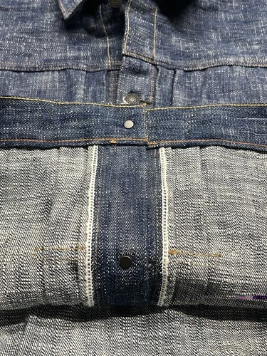 Studio D’Artisan Size 38 Twin Indigo Sou-Ai Denim Hand Dyed Type 2 Jacket D4603 image 8