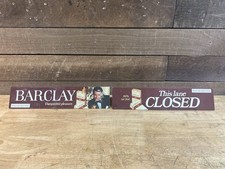Vintage Pair Barclay Cigarette Advertising Store Display Lane Closed Stand