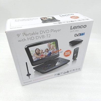 Lenco Tragbarer DVD Player DVP 9413 9 Zoll DVB T2 USB SD Stre