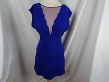 Urban Outfitters Blue & Purple Scalloped Women Dress