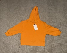 ZARA Unisex Kids Pullover Hoodie Solid Size 6